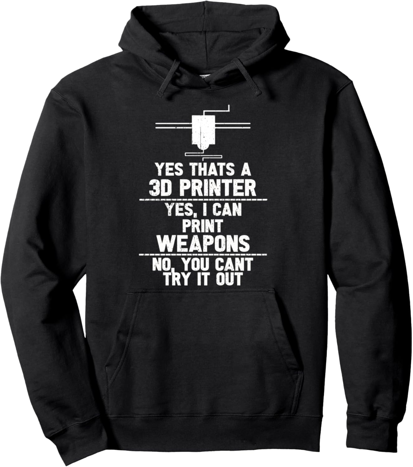 3D Printer Mens T Shirt Pullover Hoodie