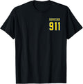 911 Dispatcher With The American Flag On The Back