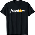 Bitcoin Means Freedom Btc Logo T Shirt For Crypto Fans
