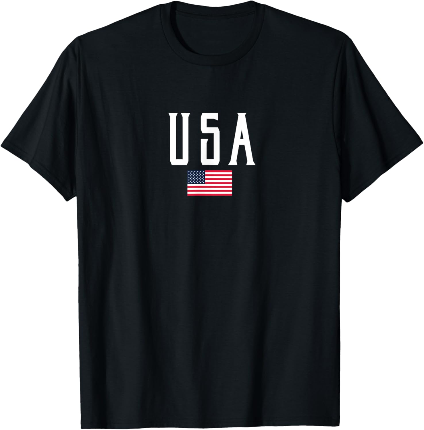 Usa Flag And White Text