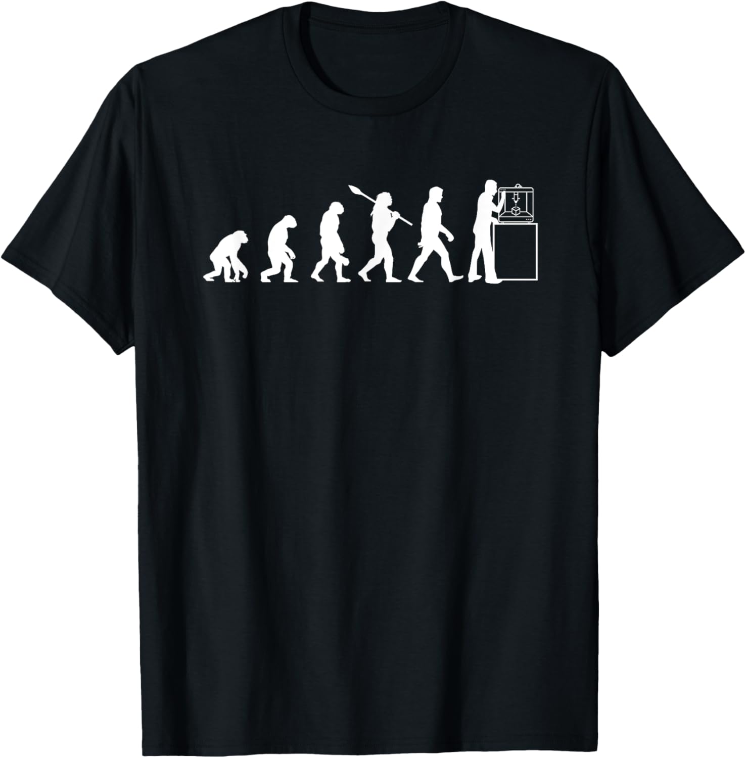 3D Printing Human Evolution Silhouette 3D Printer Lovers