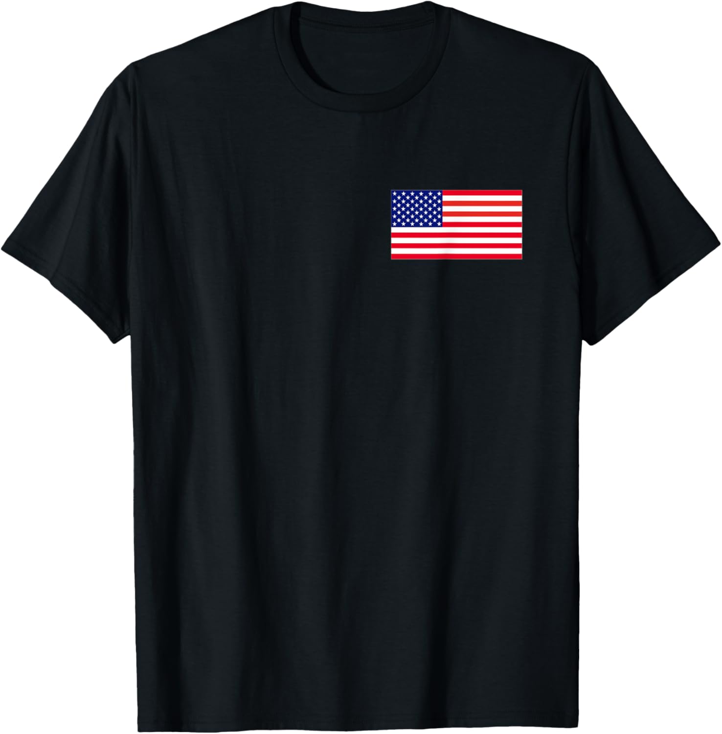 American Flag Pocket T Shirt