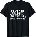 Funny Cat and Knitting Humor T-Shirt Cats Love Yarn and Naps T-Shirt for Men Women Kids