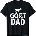 Mens Goat Farmer Gift American Flag Goat Dad T Shirt Funny