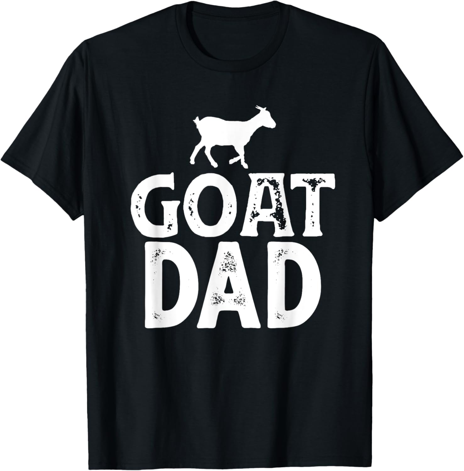 Mens Goat Farmer Gift American Flag Goat Dad T Shirt Funny