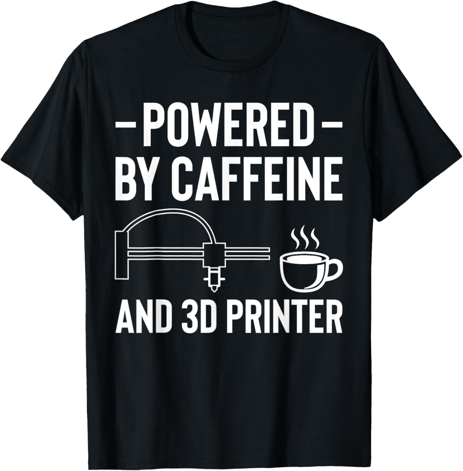 Powered By Caffeine And 3D Printer Printing