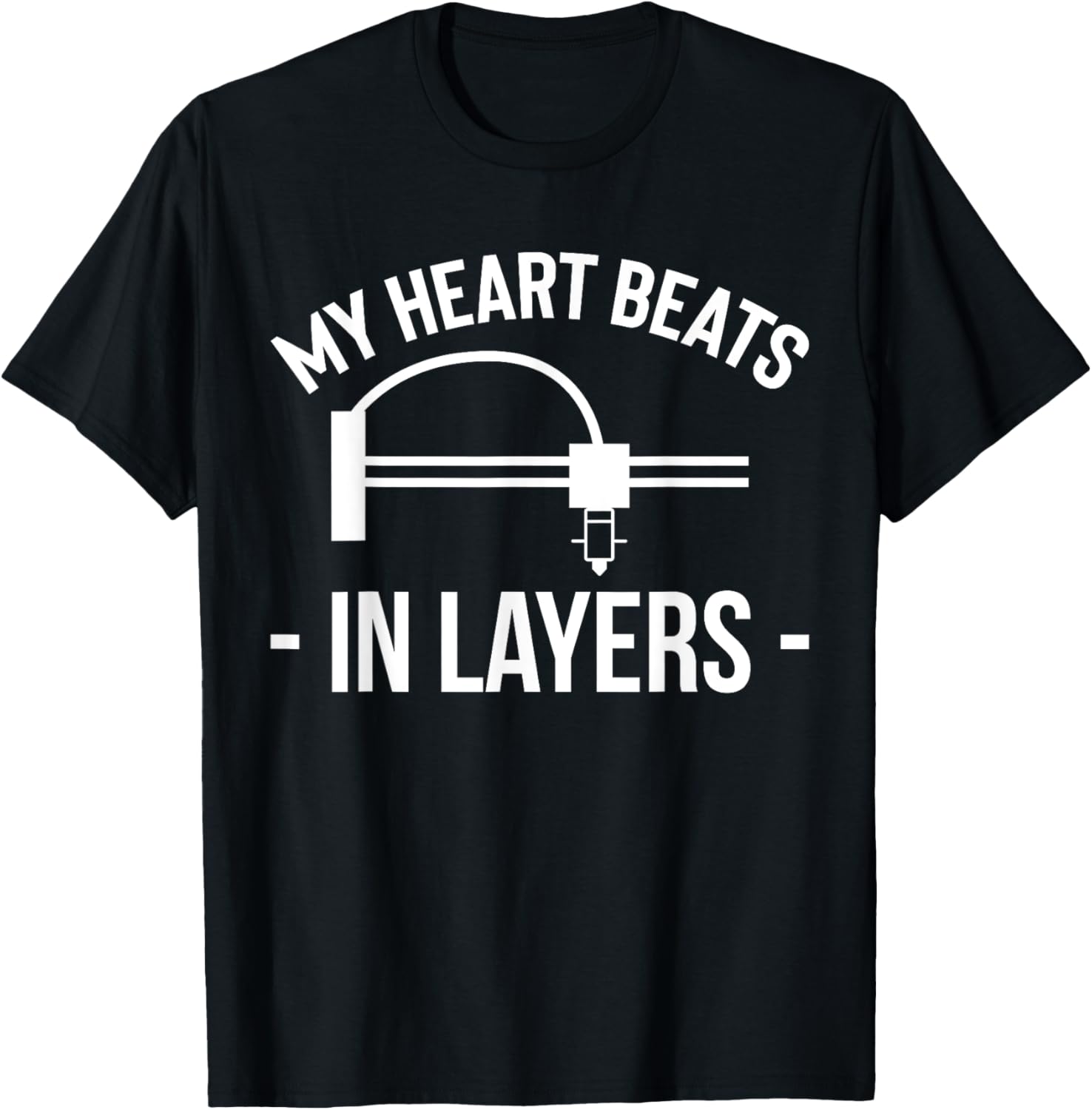 My Heart Beats In Layers 3D Printer Printing