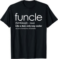 New Uncle Funcle T Shirt Like A Dad But Way Cooler