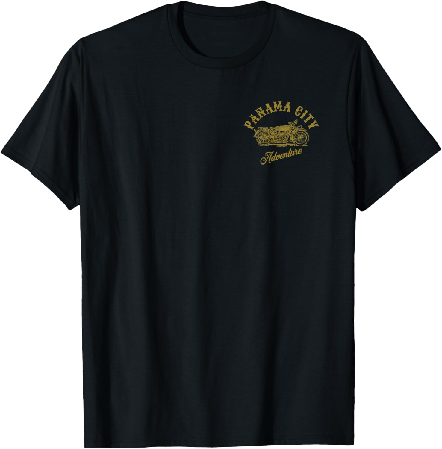 Panama City Florida Usa Motorcycle Ride Distressed Design
