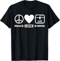 3D Printer Funny 3D Printer Peace Love 3D Printing