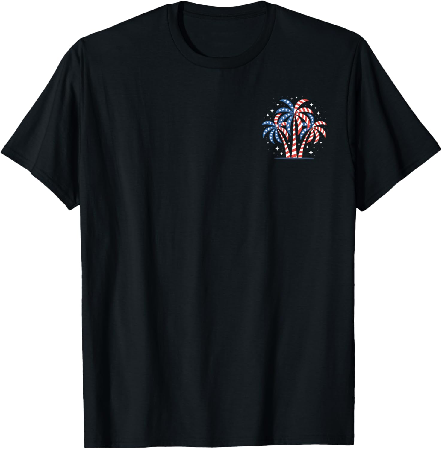 Palm Trees 4Th Of July Patriotic American Flag Hawaiian Palm