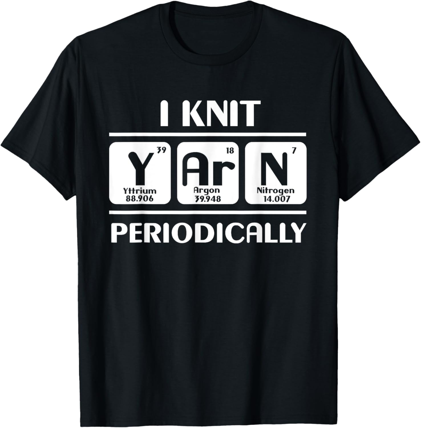 Periodic Table Science Knitting I Knit Yarn Periodically