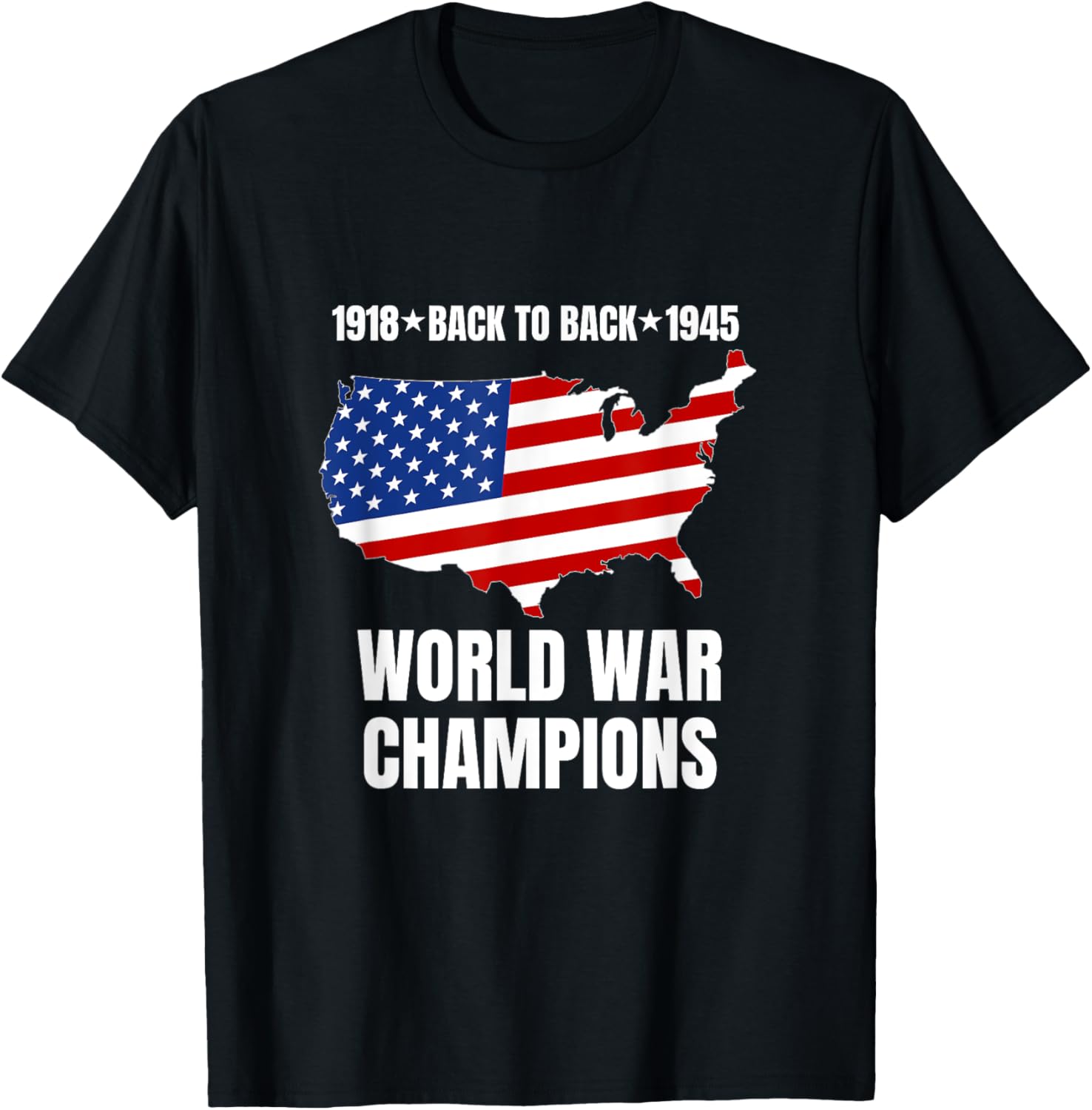 Back To Back World War Champions Funny Usa Flag Patriotic
