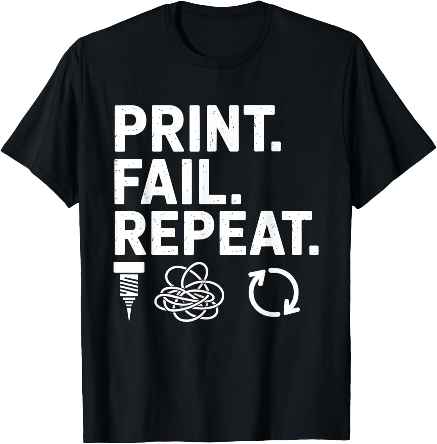 3D Printer Nerd Fail Repeat Maker Filament Print