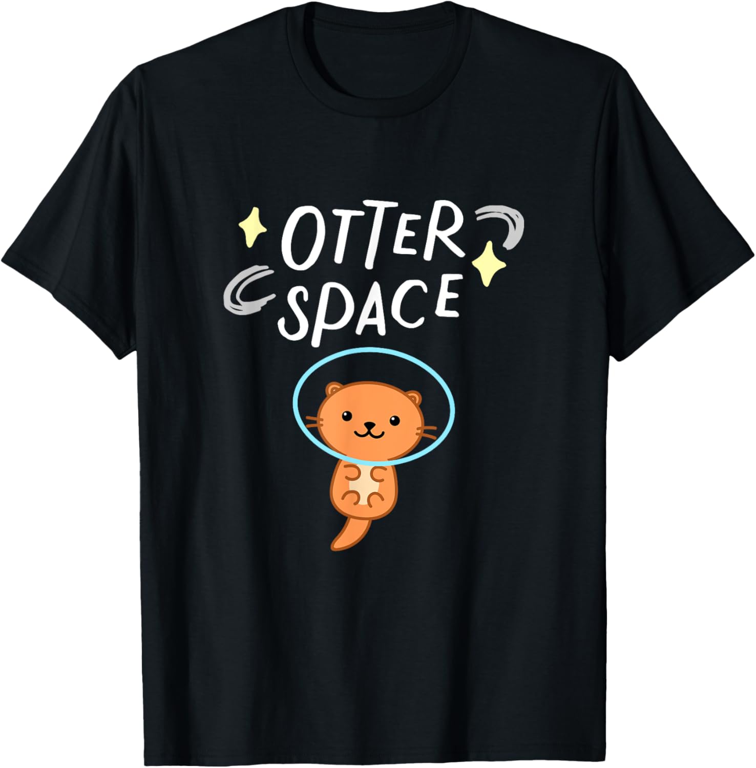 Otter Space Tshirt Outer Space Astronaut Pun Otter