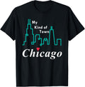 Love Chicago My Kind Of Town T Shirt Usa City Skyline Tee