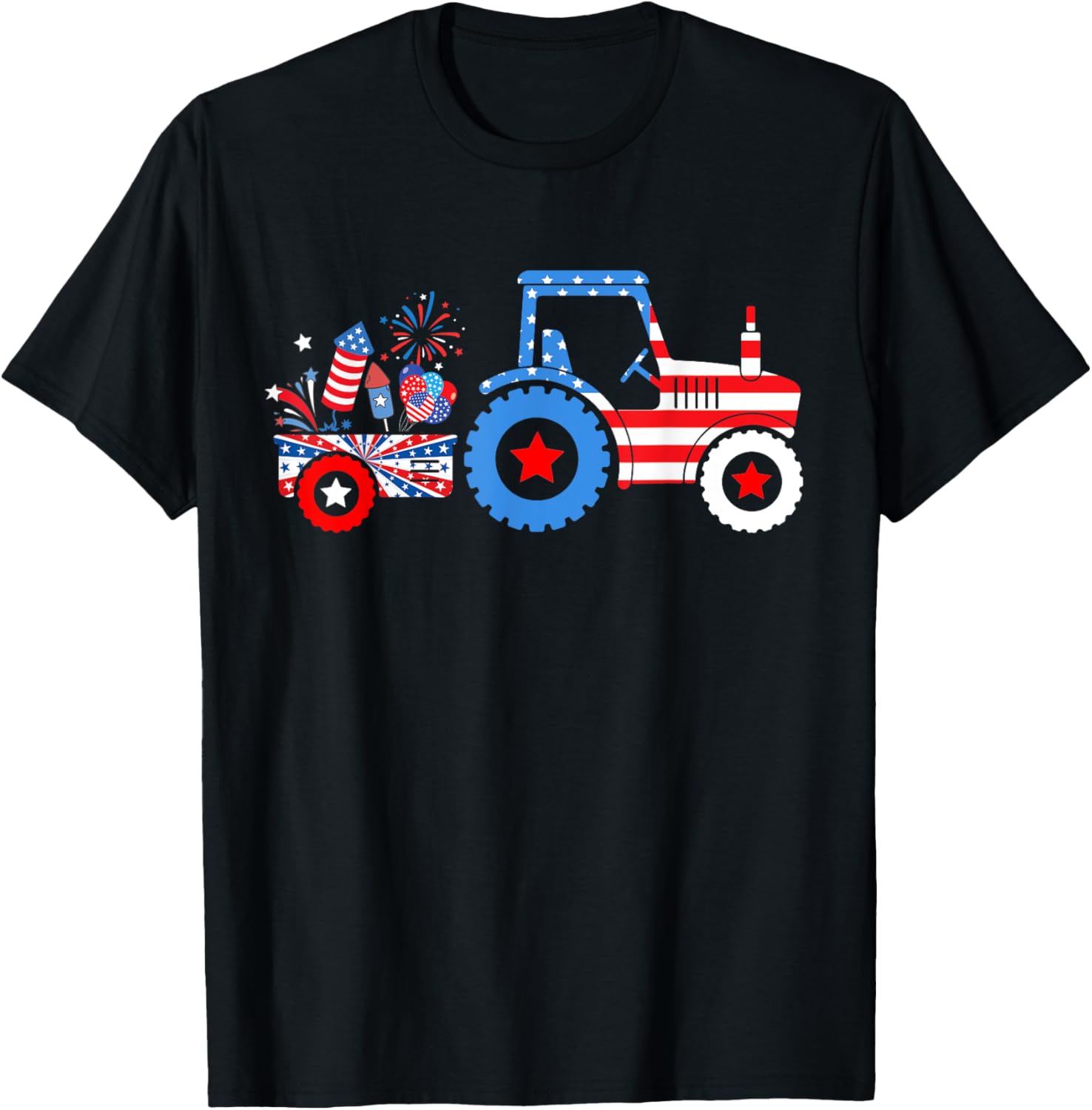 Tractor 4Th Of July American Flag Tractor Patriotic Farm