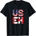 Us Eh Funny Canada American Flag