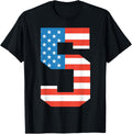Fun 5Th Birthday Us American Flag 4Th Of July Boy 5 Year Old