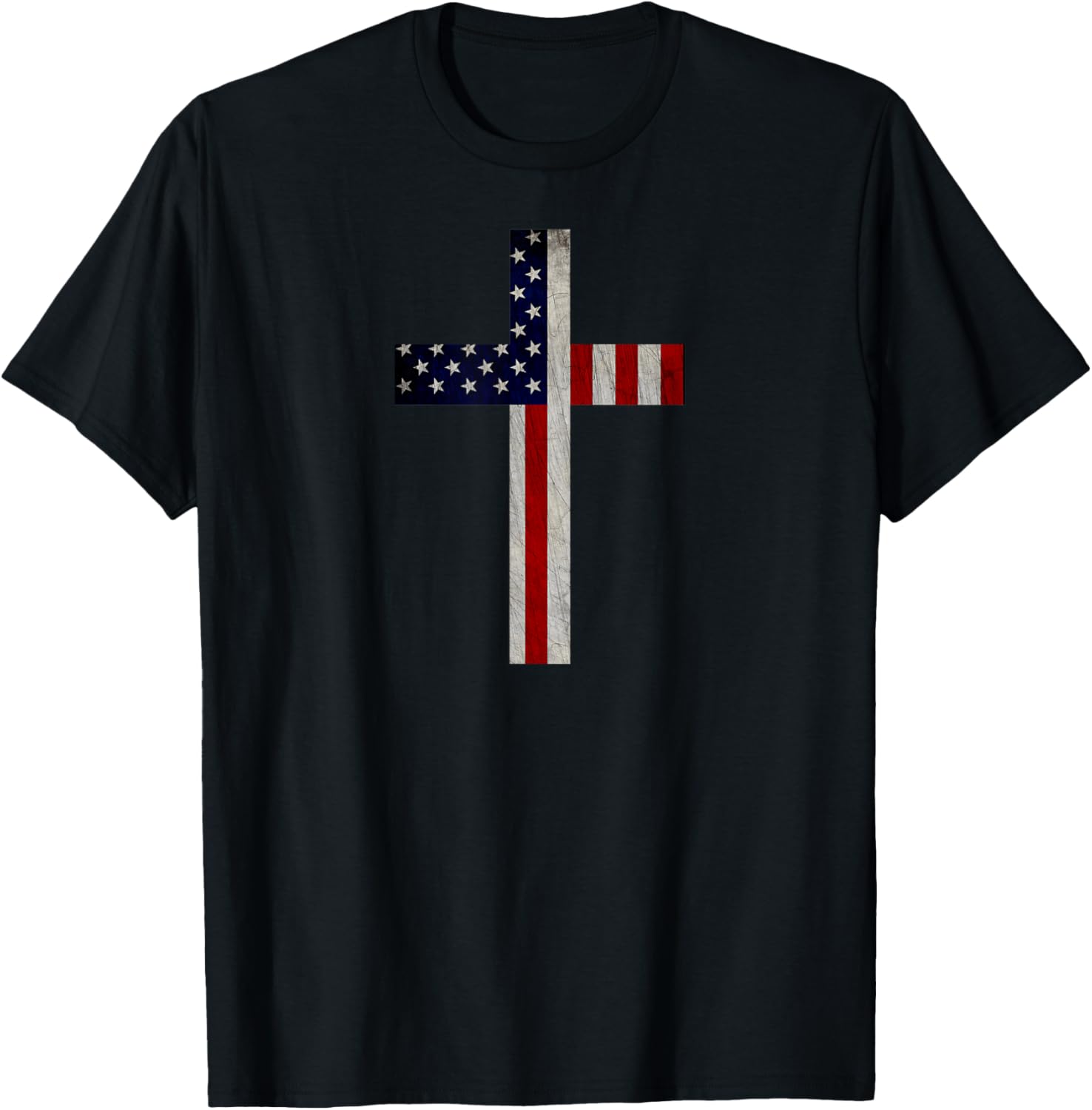 Vintage American Flag Christian Cross Usa Patriotic Gift