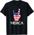 Merica Rock Sign 4Th Of July American Flag