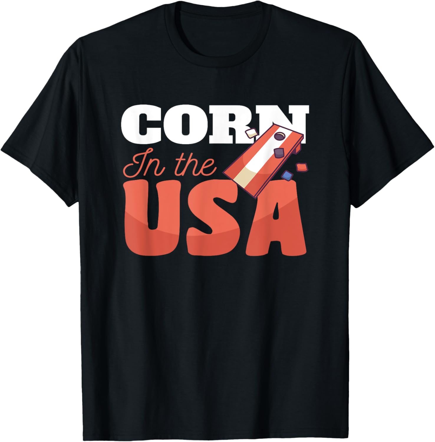 Corn In The Usa Cornhole Fun Graphic