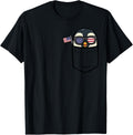 Penguin Pocket American Flag Usa 4Th Of July Fourth Animal