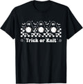 Trick Or Knit Ghost Knitting Halloween Spooky Yarn Knitter