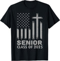 Senior Class Of 2025 Usa Flag Cross Christian Graduation