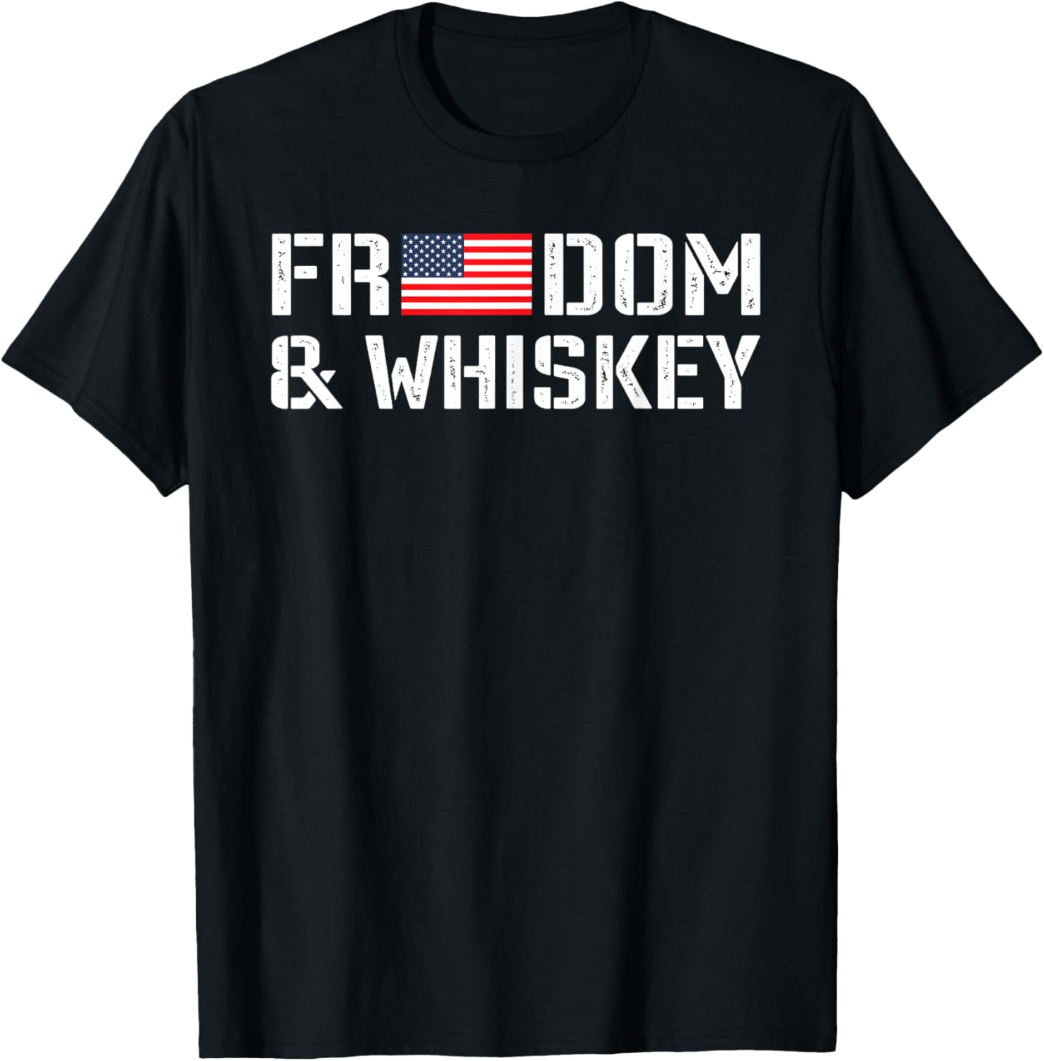 Freedom Whiskey 4Th Of July Usa Flag Funny Drinking