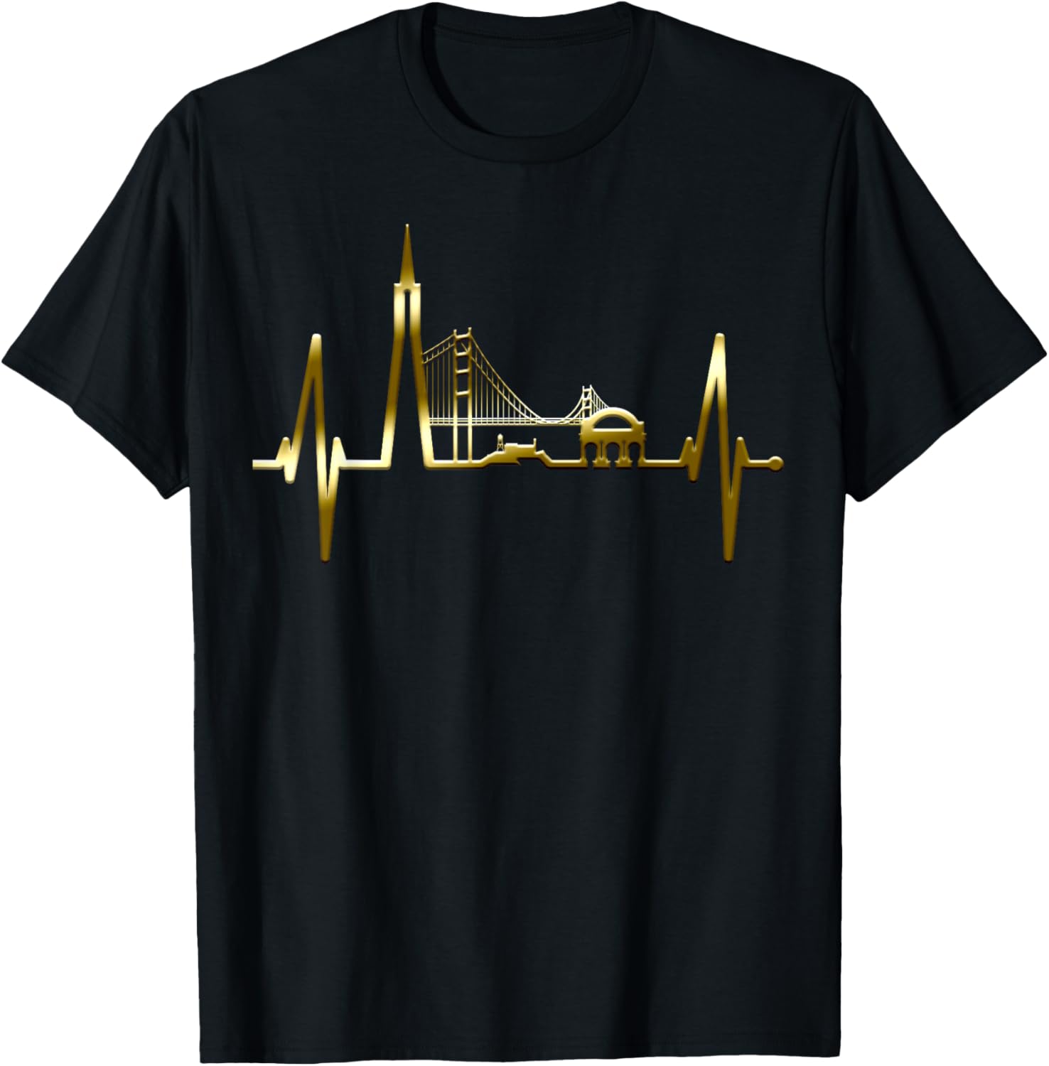 San Francisco Skyline Heartbeat California Usa San Francisco