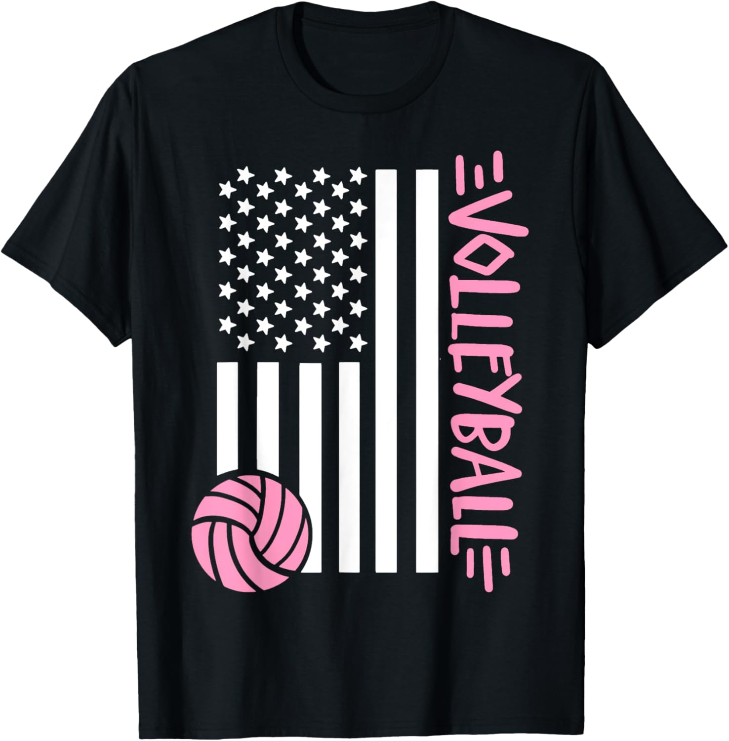 Volleyball Us Flag Usa