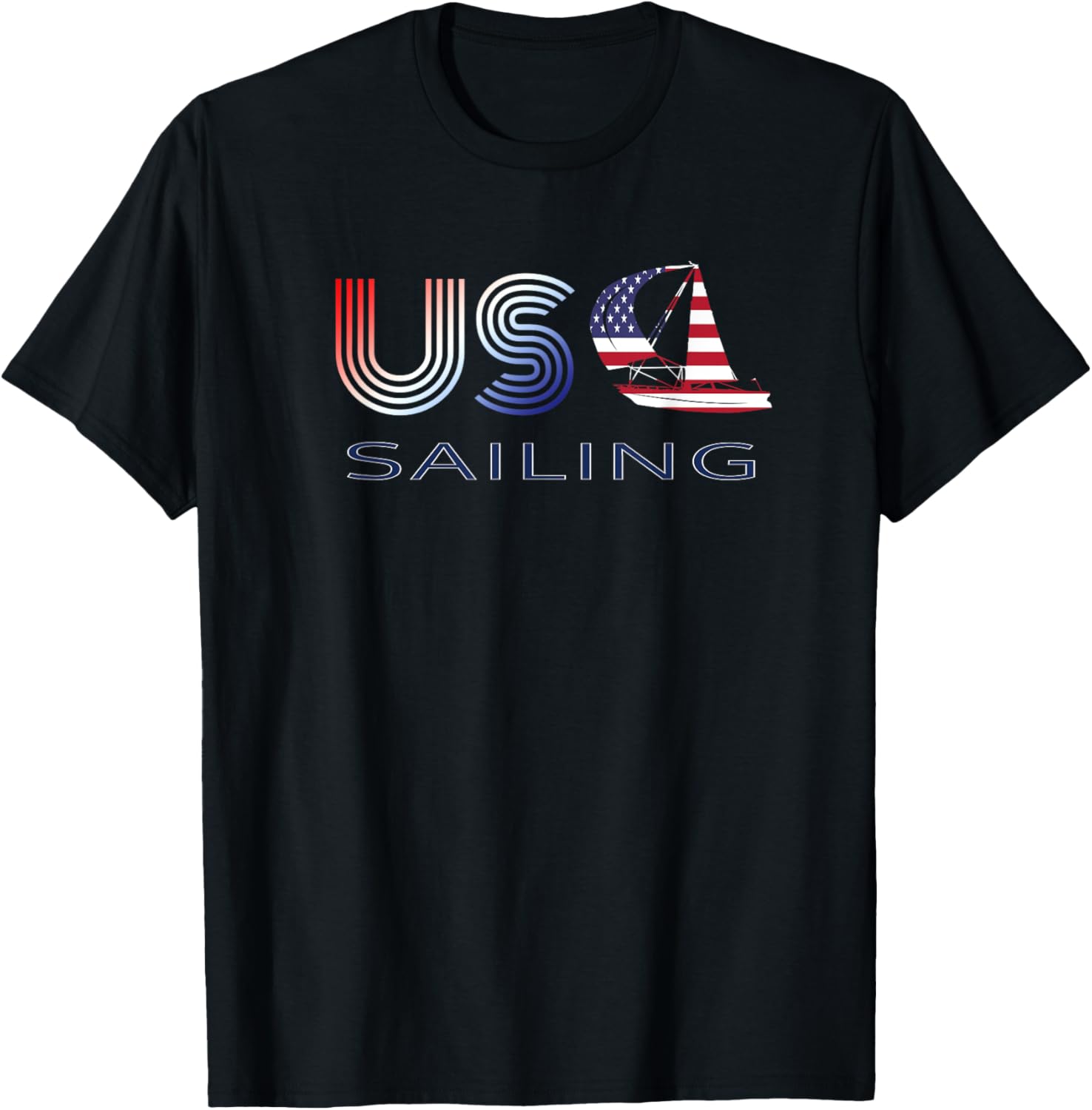 Nautical Patriotic Usa Team Sports Sail American Sailing