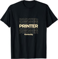 Vintage Printer Kentucky Repeating Text