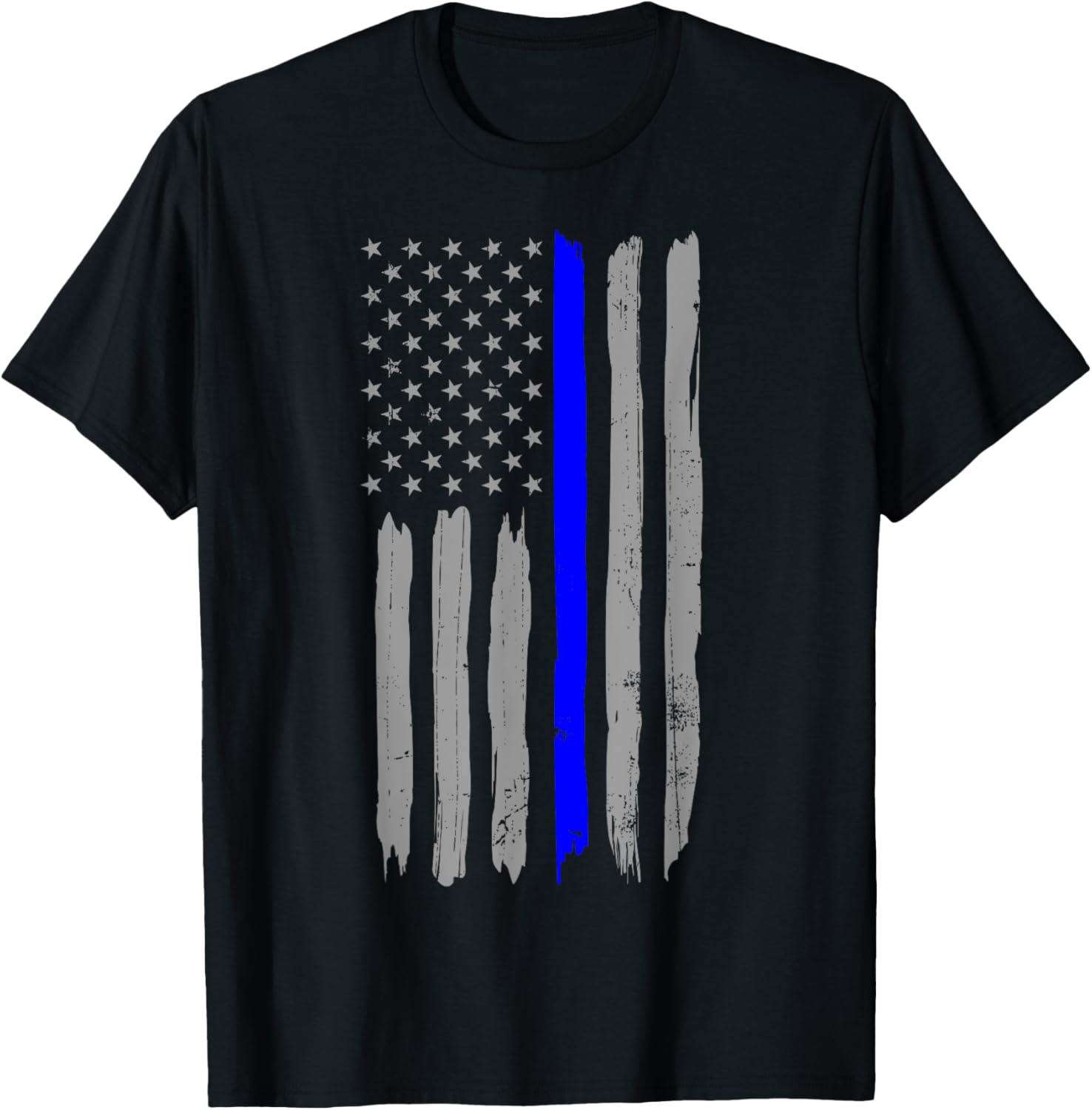 Vintage Thin Blue Line Shirt Police Support Usa Flag