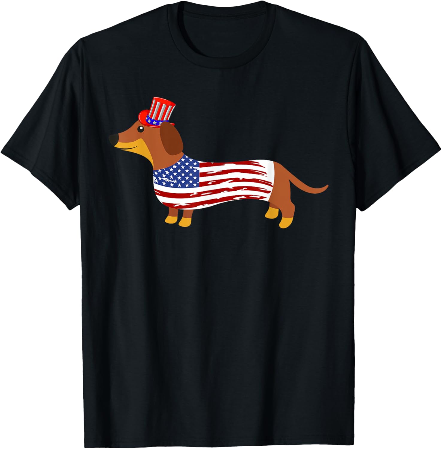 Dachshund 4Th Of July American Flag Dachshund