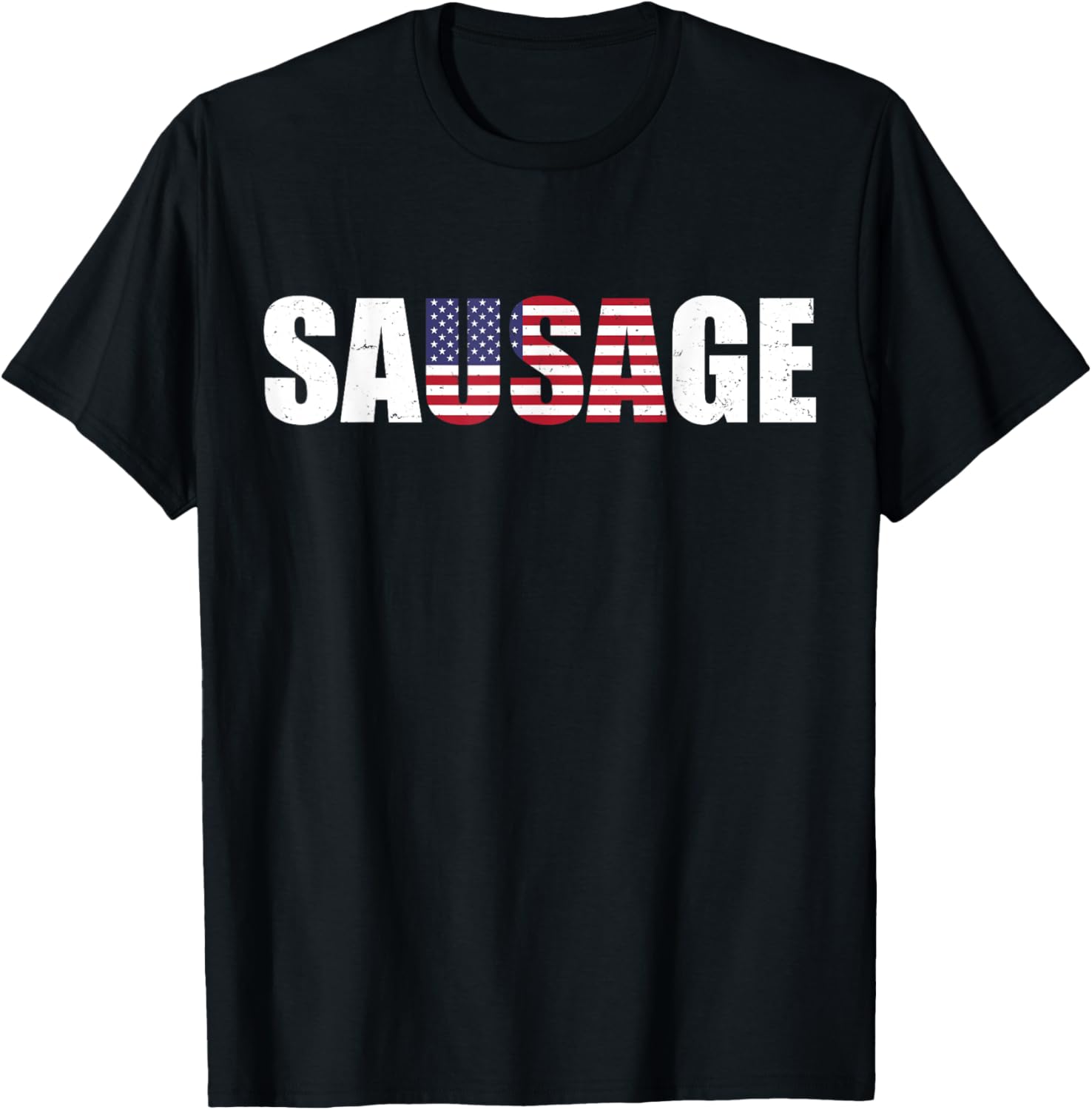 Usa American Sausage Funny T Shirt