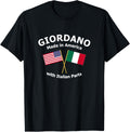 Giordano Made In America With Italian Parts Usa Italy Flag