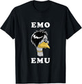 Emo Emu Funny Metal Goth Emu Bird