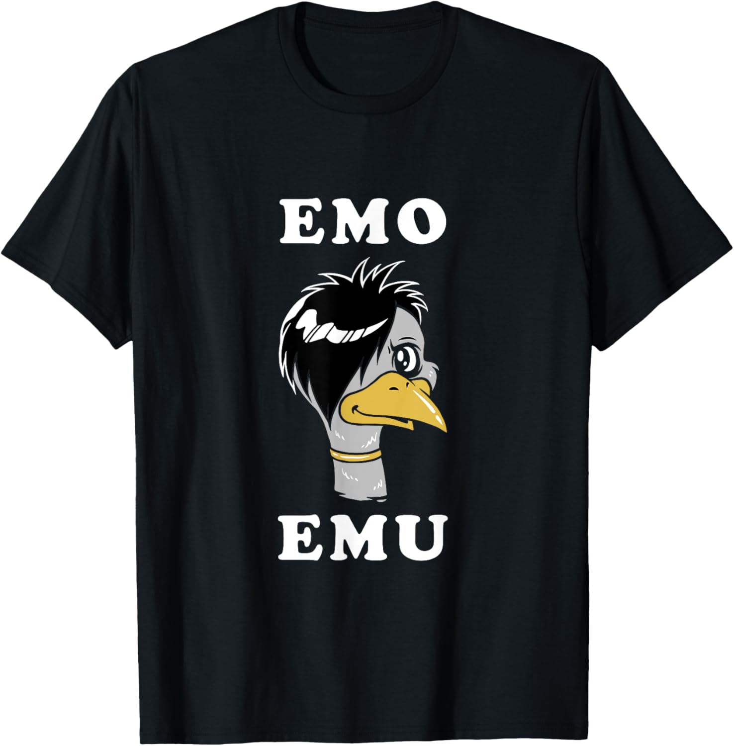 Emo Emu Funny Metal Goth Emu Bird