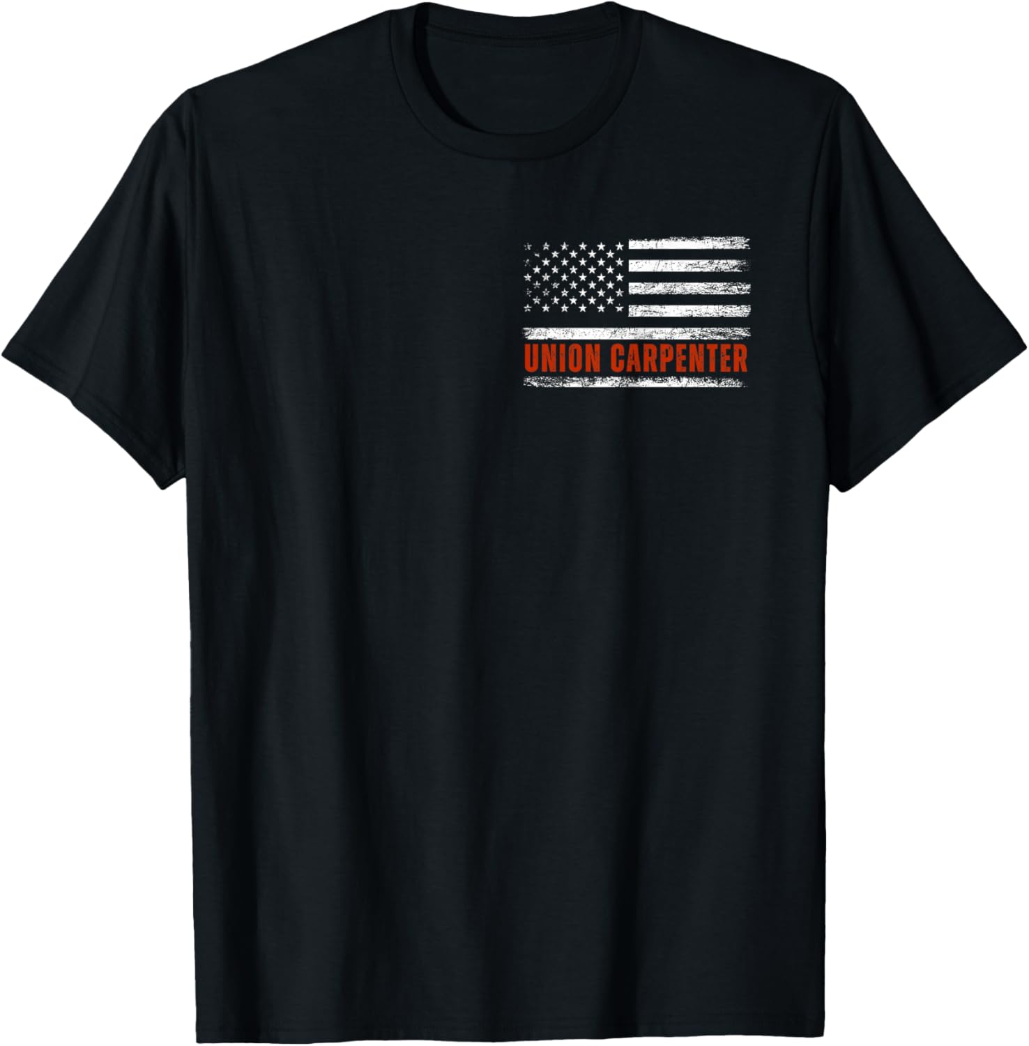 Union Carpenter Patriotic American Flag Minimalist