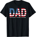Dad Protector Hero Legend American Flag Dad Fathers Day