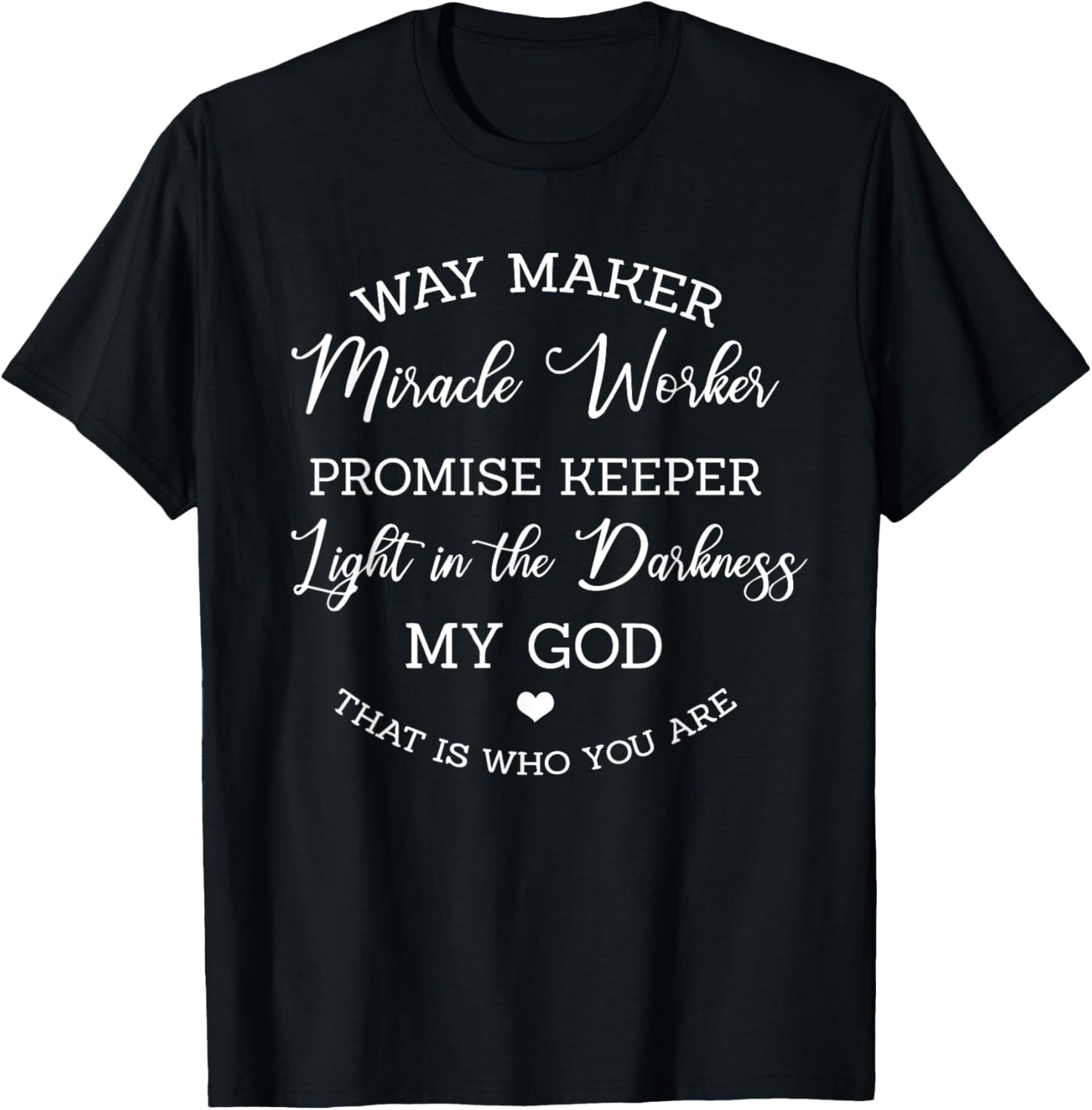 Waymaker Miracle Worker Promise Keeper Cross