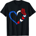 Butterfly Red White Blue Patriotic Usa Flag 4Th Of July