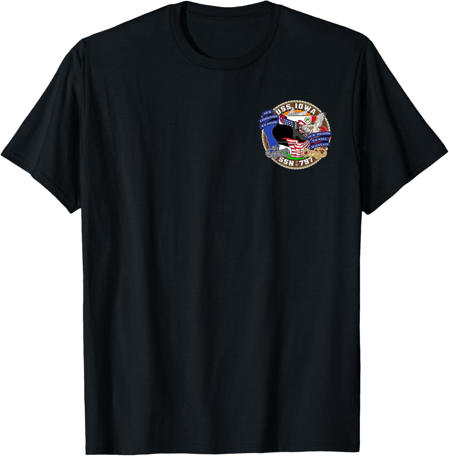 Uss Iowa Ssn 797 Usa Flag Submarine Veteran Patriotic Father
