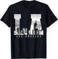 Los Angeles California La Skyline Pride Black White Vintage