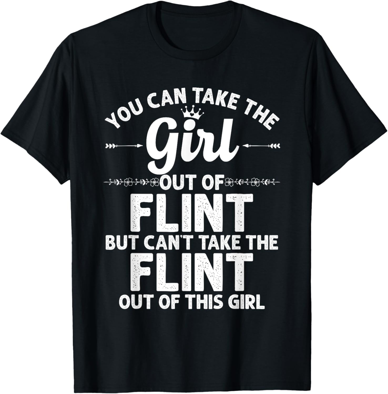 Girl Out Of Flint Mi Michigan Gift Funny Home Roots Usa