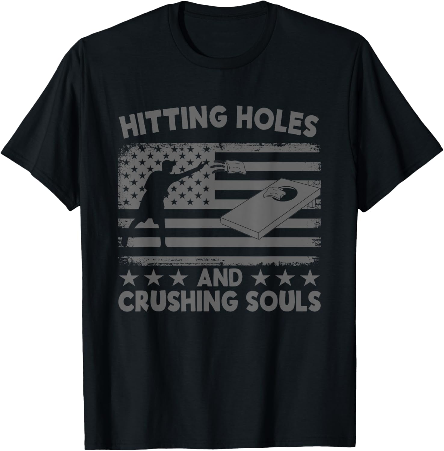 Hitting Cornholes And Crushing Souls Funny Cornhole Team