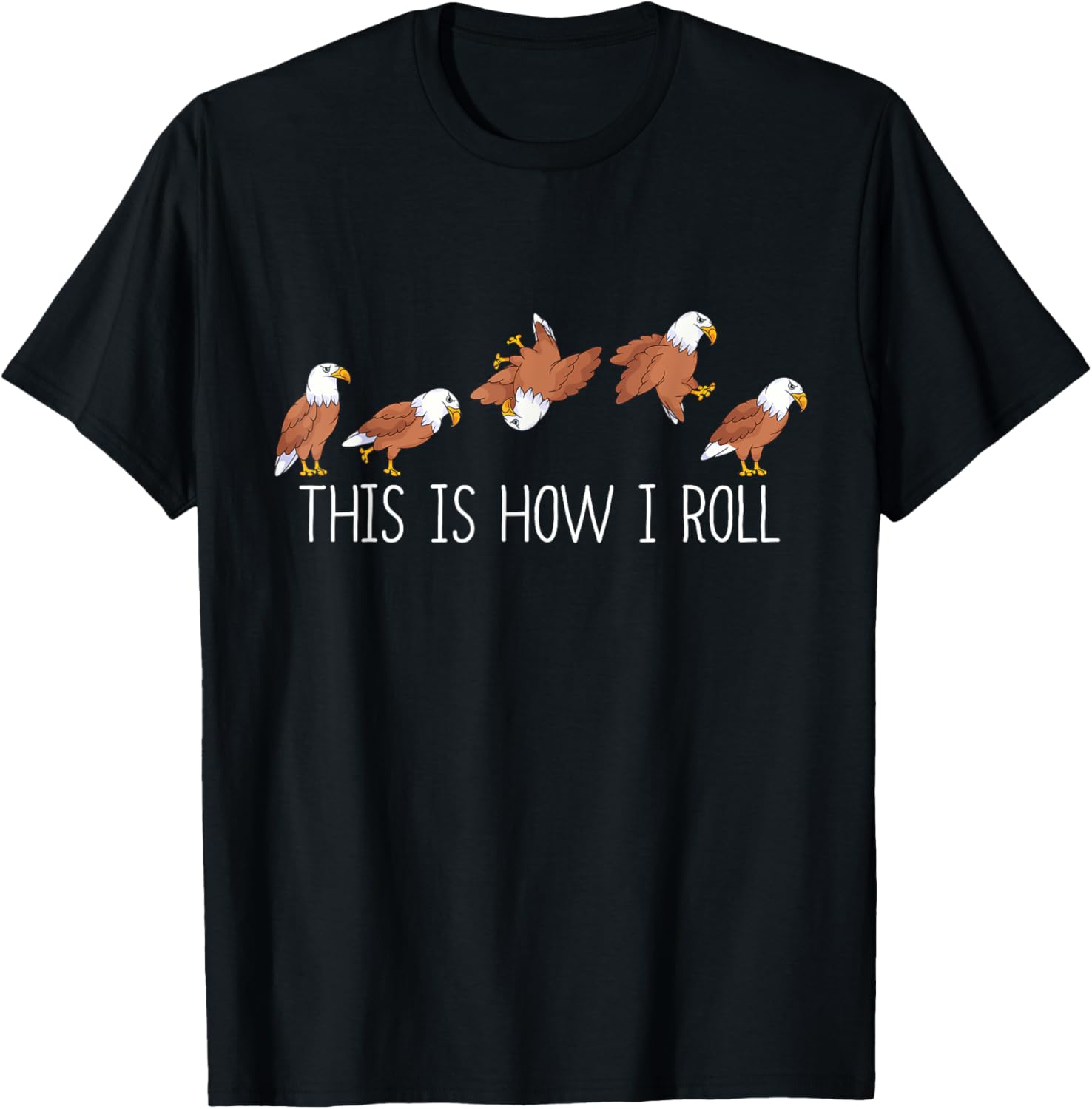 Usa Eagle Lover Kids How I Roll Bird Funny Eagle