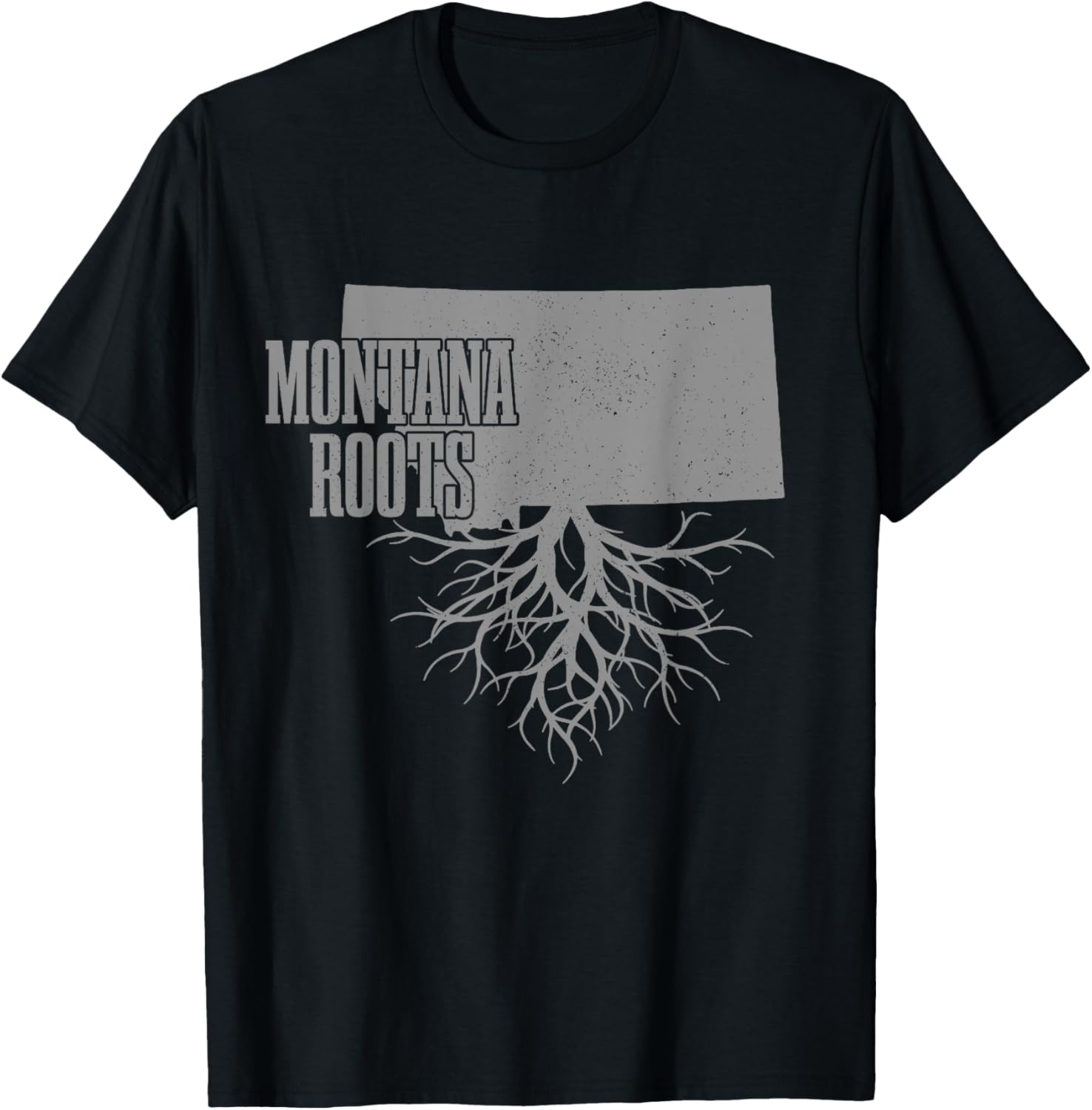 Montana Roots Vintage Usa Patriotic Pride State Map